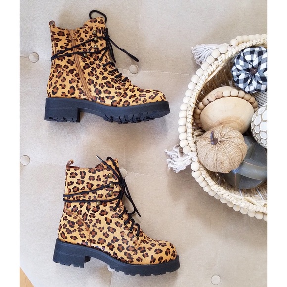 Cool Cat Grunge Leopard Maverick combat boots MIA - Picture 4 of 16